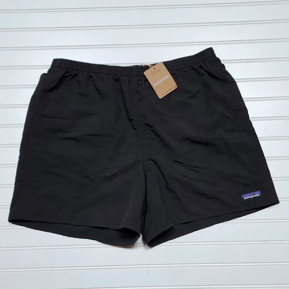 NWT Patagonia Men's Baggies Longs-7" Shorts Lined-Black W/Black Size L - Picture 1 of 10